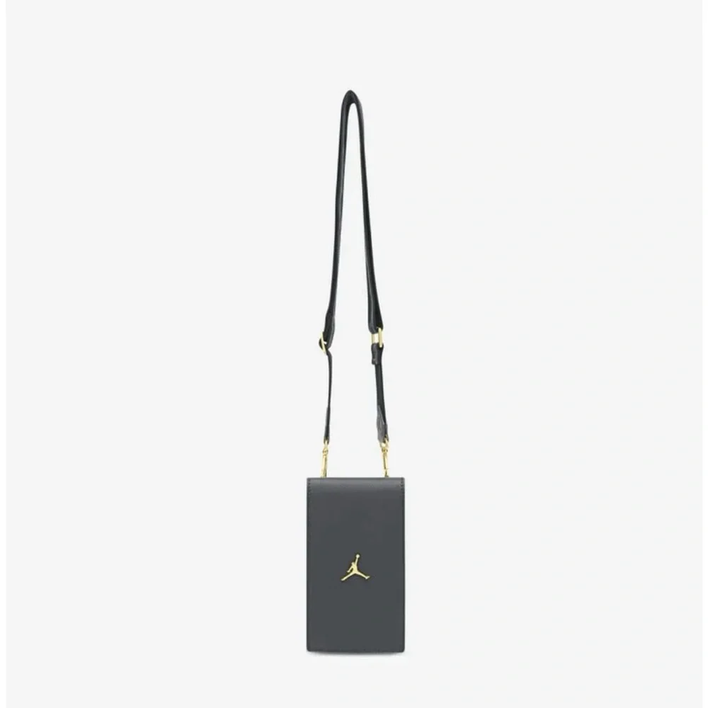 Jordan Black Wallet Bag with Gold Jumpman